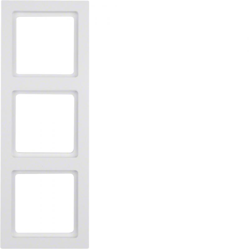 Berker 10136099 Abdeckrahmen 3-fach Q.3 polarweiß, samt