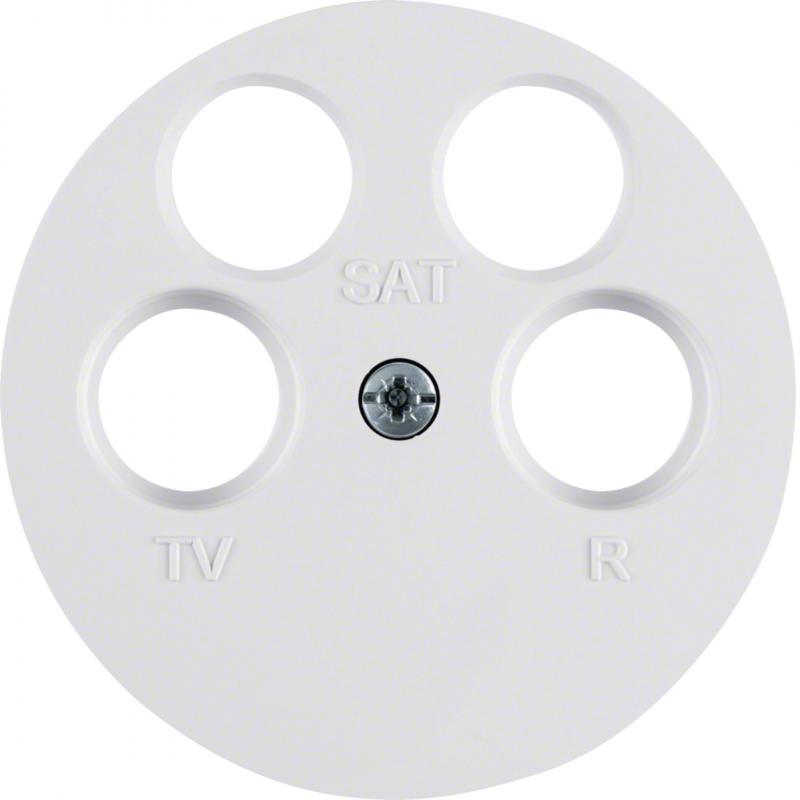 Berker 14842089 Zentralstück für Ant.Do 4Loch R.1/R.3 pw
