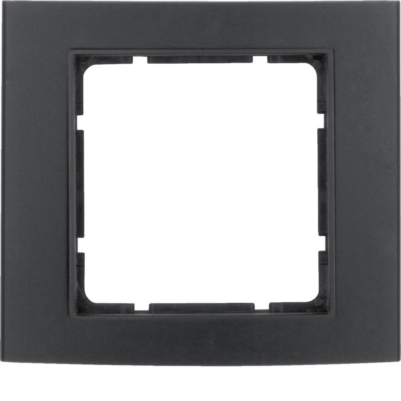 Berker 10113005 Rahmen 1fach B.3 schwarz/anthrazit