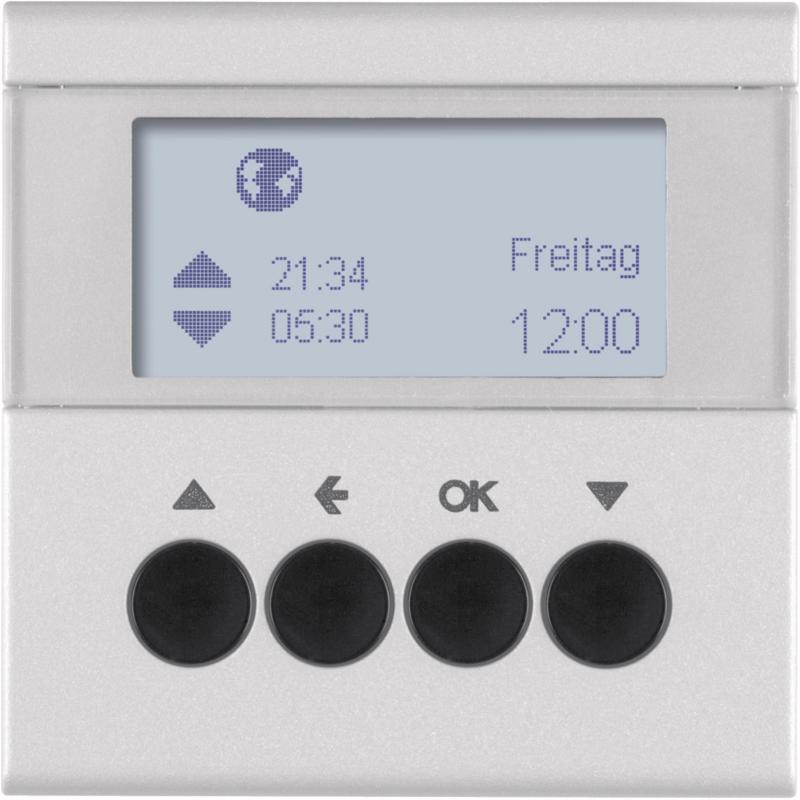 Berker 85741183 Jalousie-Schaltuhr S.1/B.3/B.7 alu matt