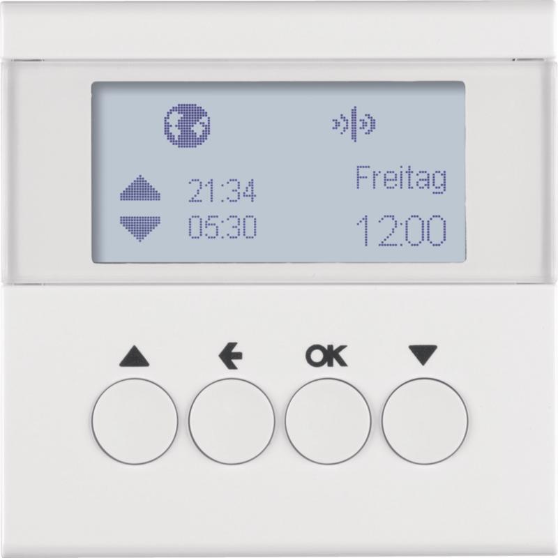 Berker 85745189 KNX-Funk Jalou-Uhr quickl S.1/B.3/B.7 pw