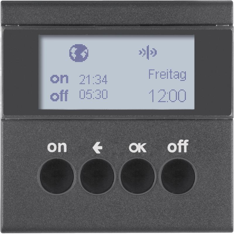 Berker 85745285 KNX-Funk Zeitsch.uhr quickl S1/B3/7 anth