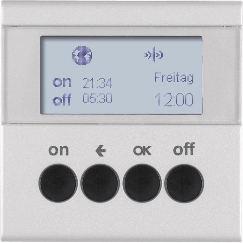 Berker 85745283 KNX-Funk Zeitsch.uhr quickl B.7 alu matt