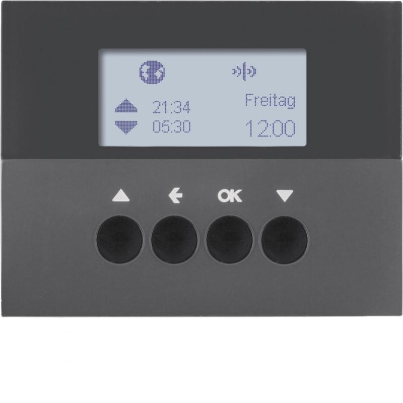 Berker 85745175 KNX-Funk Jalou-Uhr quickl K.1 anth
