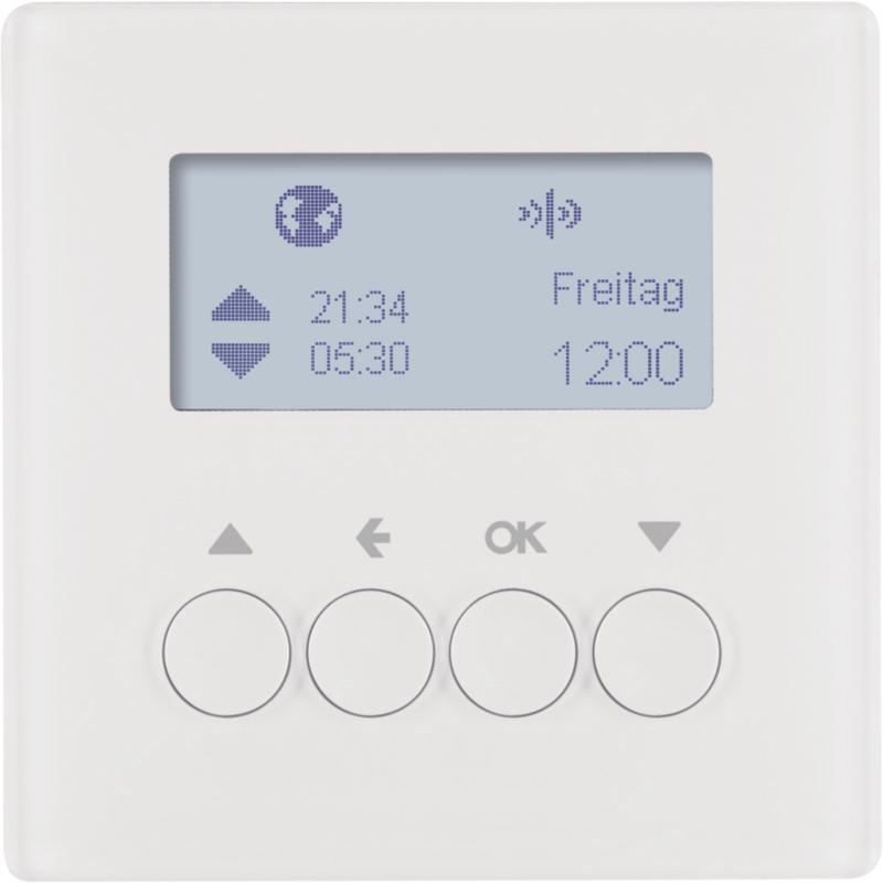 Berker 85745129 KNX-Funk Jalou-Uhr quickl Q.x pw