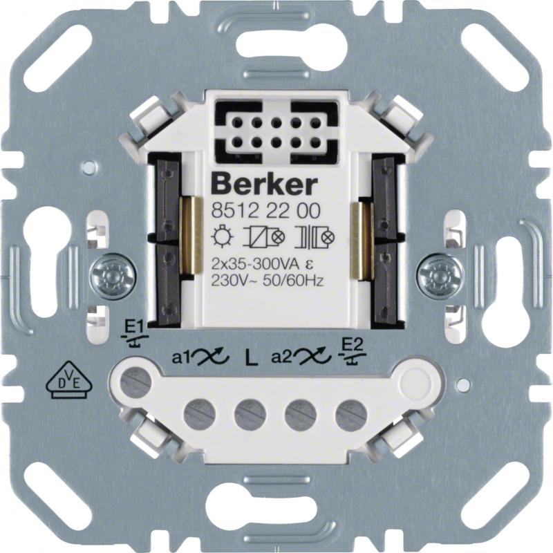 Berker 85122200 Universal-Schalteinsatz 2fach 2-Draht