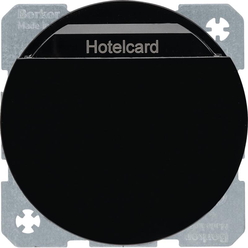 Berker 16402045 Relais-Schalter Hotelcard, R.x, schwarz