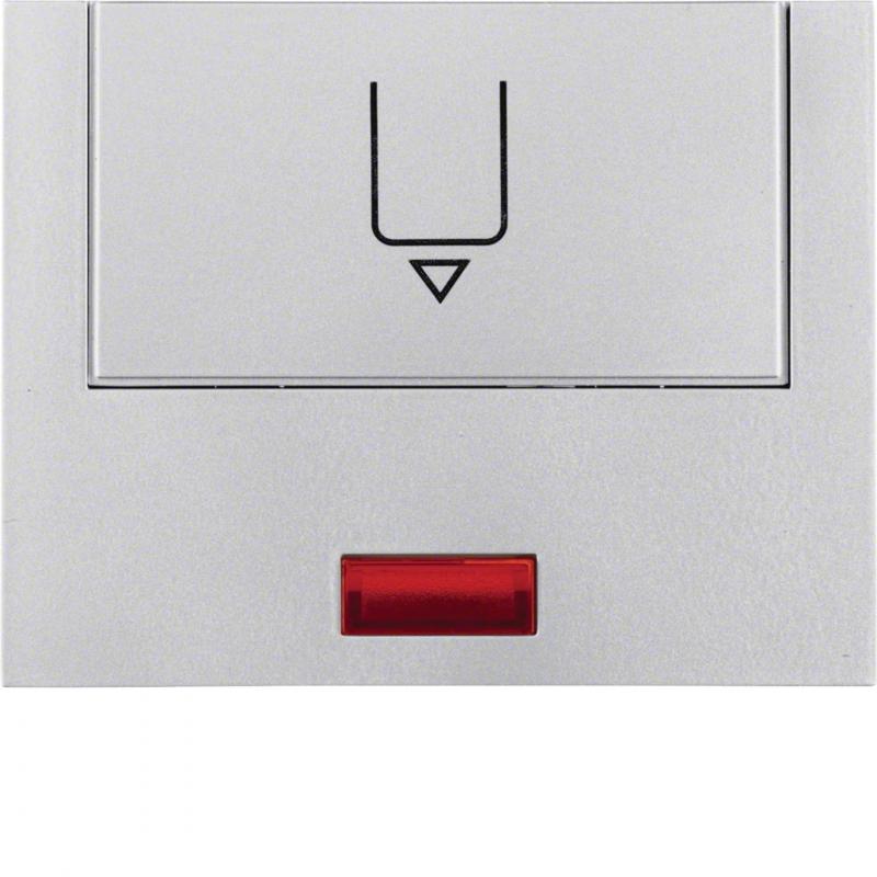 Berker 16417103 Hotelcards m Druck u rot Linse K.5 Alu