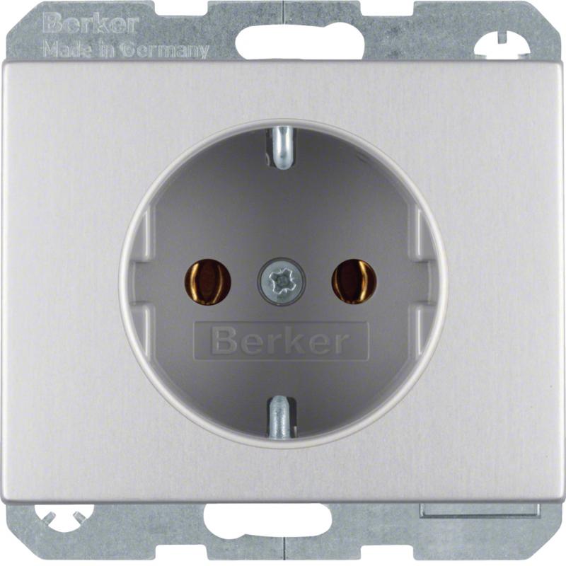 Berker 47157003 Steckdose Schuko K.5 Alu