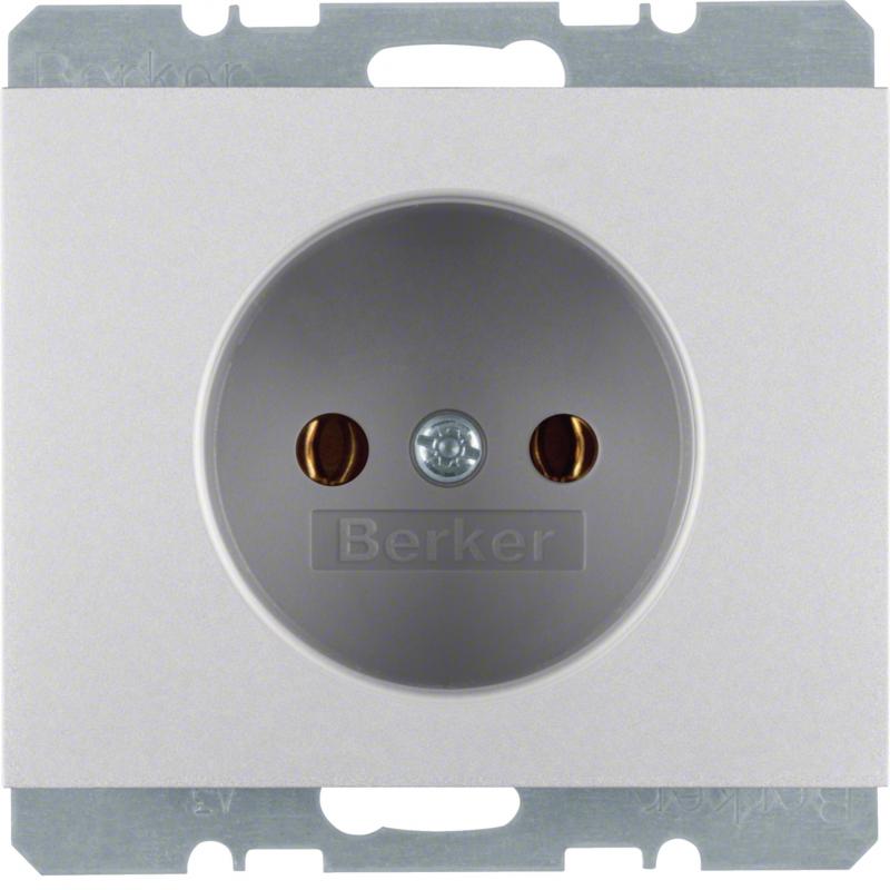 Berker 6167157003 Steckdose ohne SK K.5 Alu