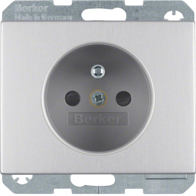 Berker 6765757003 Steckdose m SK-Stift erh. BS K.5 Alu