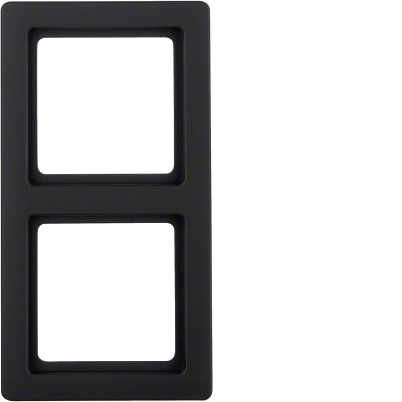 Berker 10126086 Rahmen 2-fach Serie Q.1 anthrazit, samt