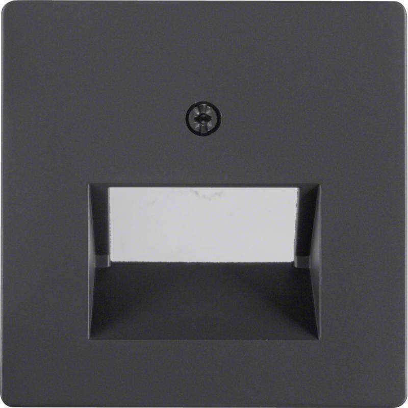 Berker 14096086 Zentralstück für UAE Steckdose 2-fach Serie Q.x anthrazit, samt