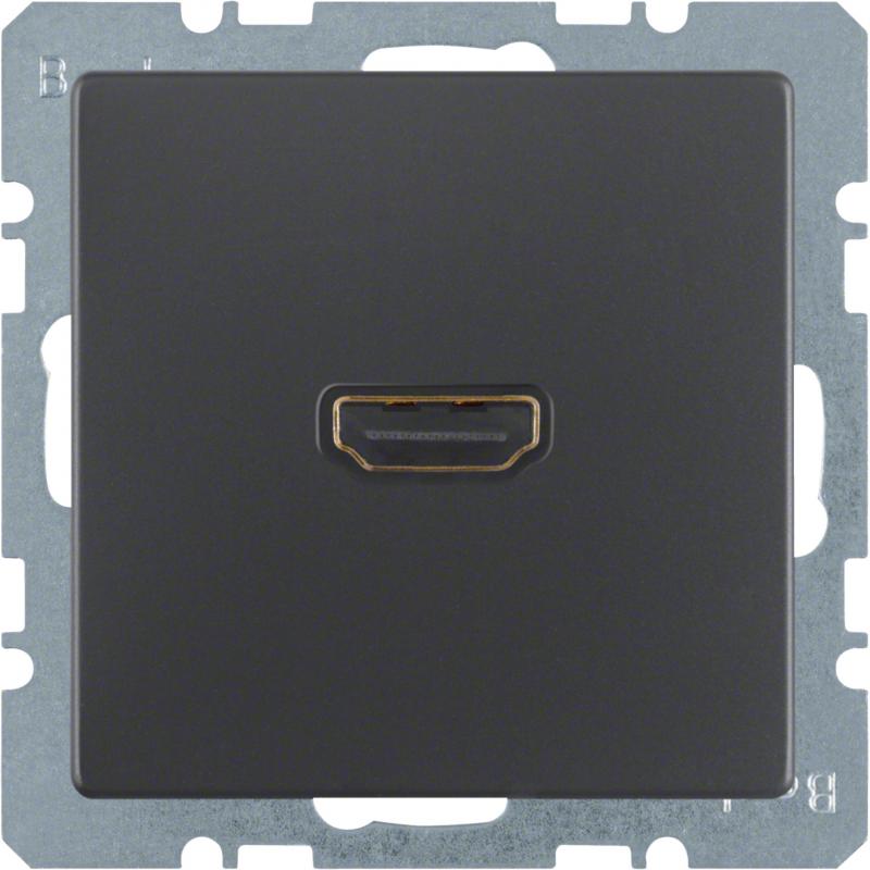 Berker 3315436086 HDMI Steckdose m 90° Stcka. Q.x anth