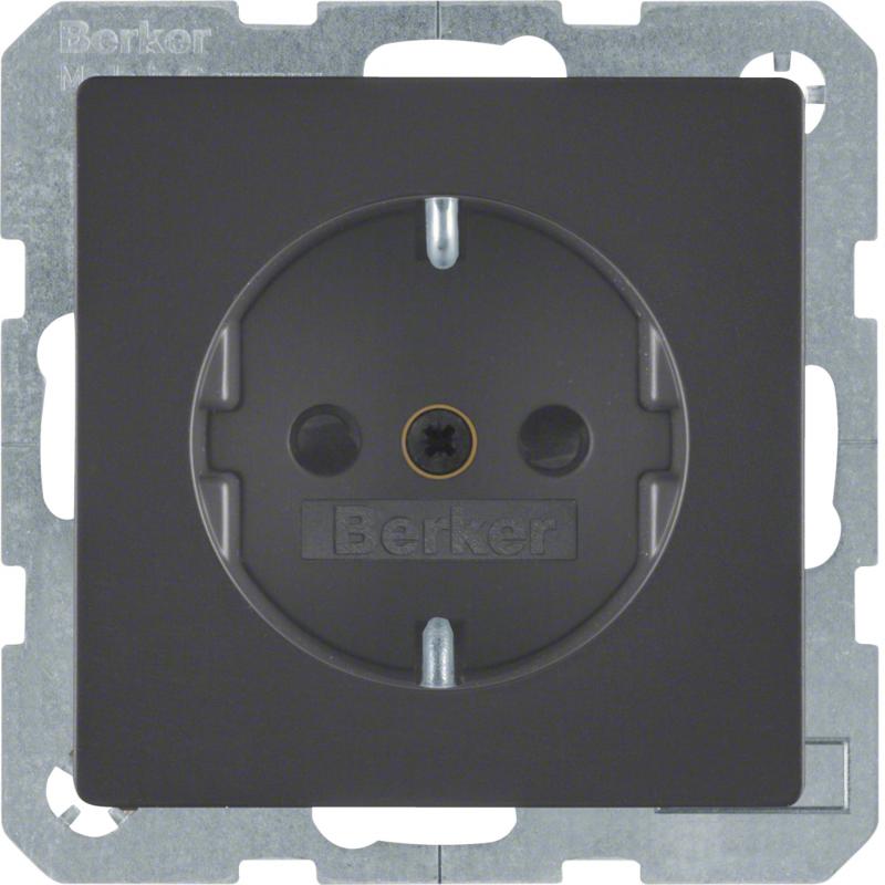 Berker 41236086 Steckdose SCHUKO erh BS Q.x anthr