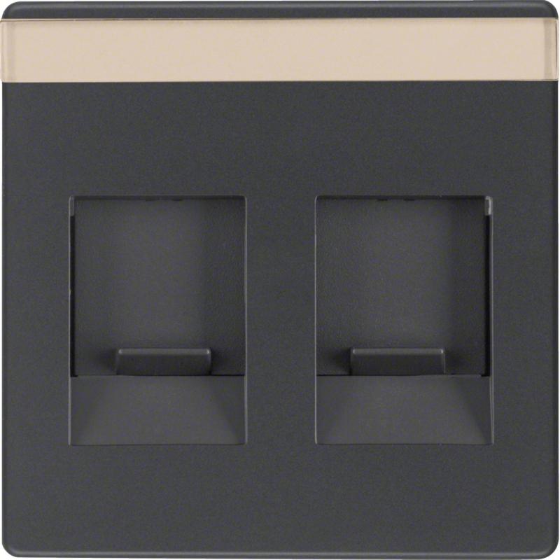 Berker 11816086 Zentralstück m Staubs u BF Q.x anthrazit