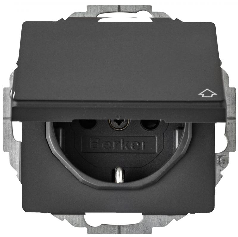 Berker 47446086 Steckdose SCHUKO m KD erh BS Q.x ant