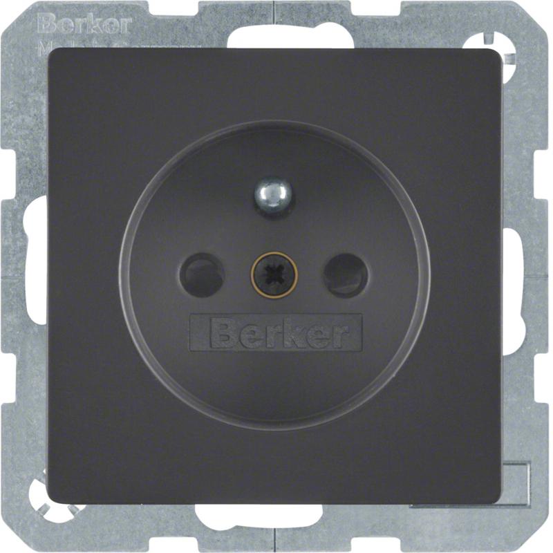 Berker 6765766086 Steckdose m SK-Stift e BS Q.x anth