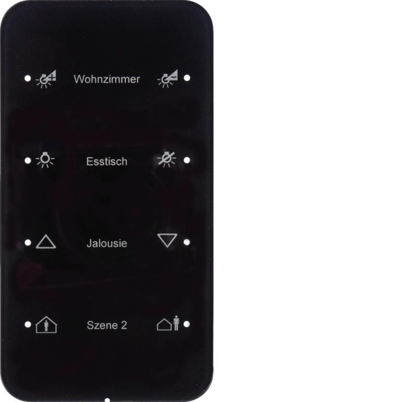 Berker 75144165 Touch-Sensor 4f Komf R.1 Glas konfig. sw