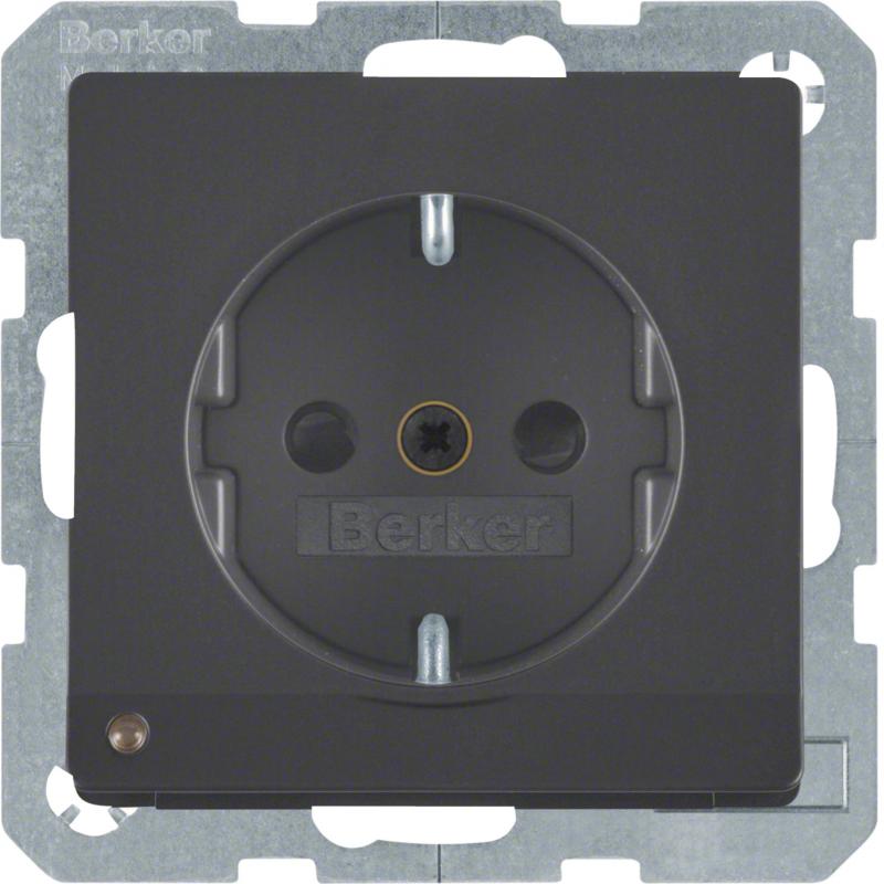 Berker 41096086 Steckdose SCHUKO m LED-OL erh.BS Q.x an