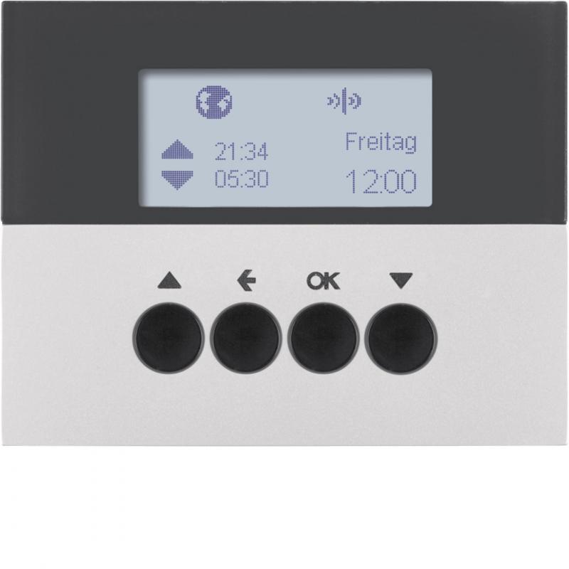 Berker 85745177 KNX-Funk Jalou-Uhr quickl K.5 alu