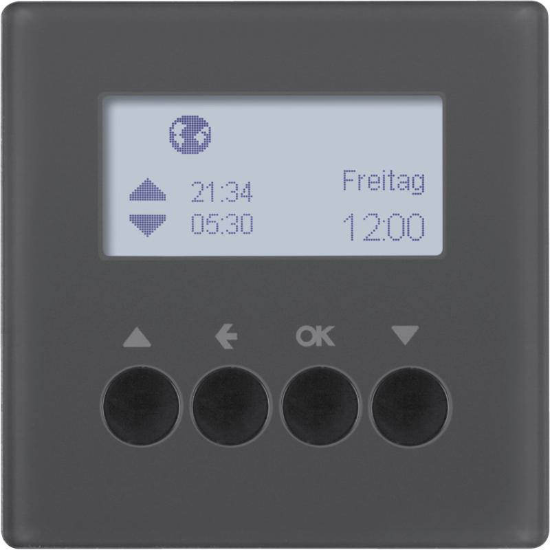 Berker 85741126 Jalousie-Schaltuhr Q.x anthrazit