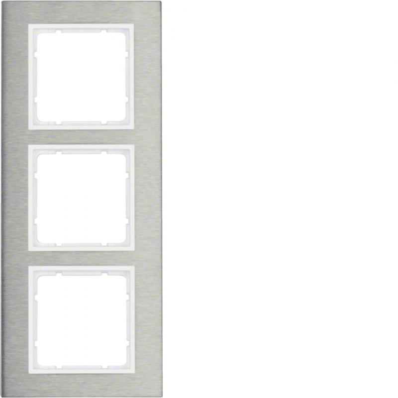 Berker 10133609 Rahmen 3fach senk E-St B.7 E-St/pw
