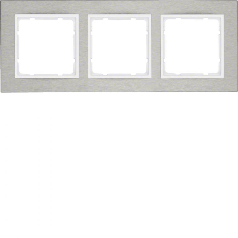 Berker 10233609 Rahmen 3fach waag E-St B.7 E-St/pw