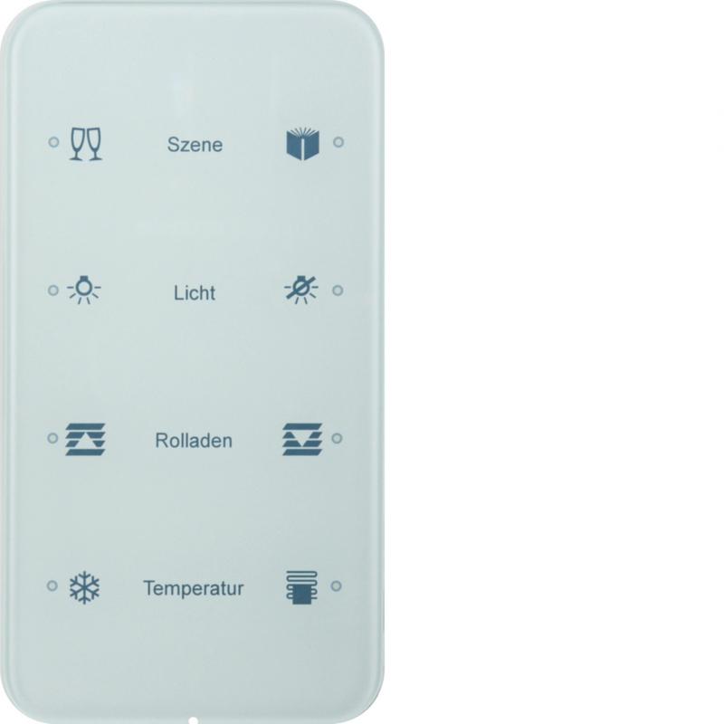 Berker 75144160 Touch-Sensor 4f Komf R.1 Glas konfig. pw