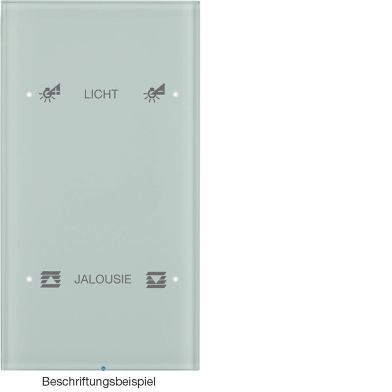 Berker 75142150 Touch-Sensor 2f Komf R.3 Glas konfig. pw