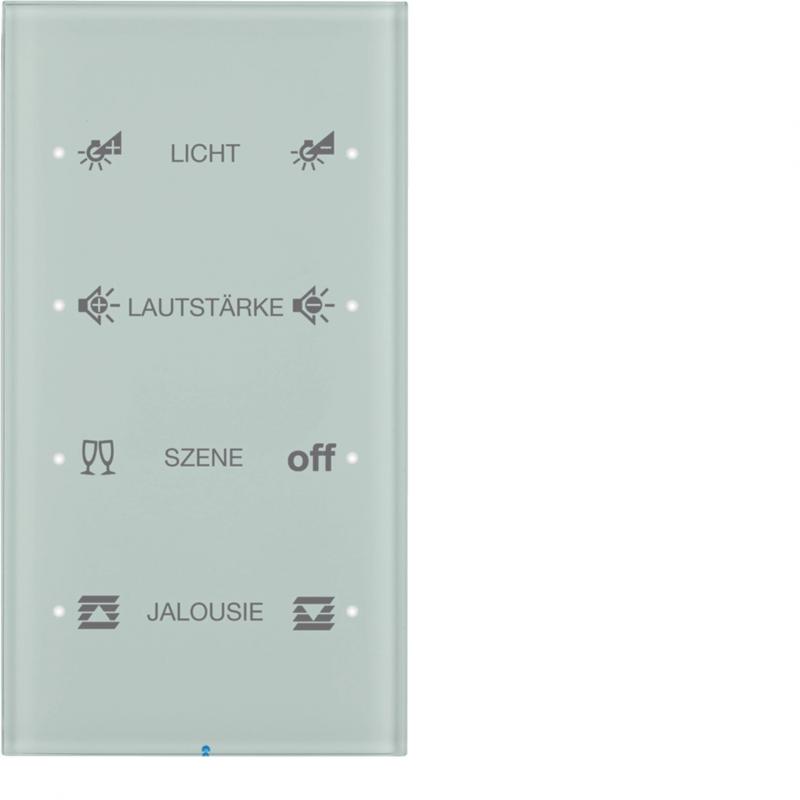 Berker 75144150 Touch-Sensor 4f Komf R.3 Glas konfig. pw
