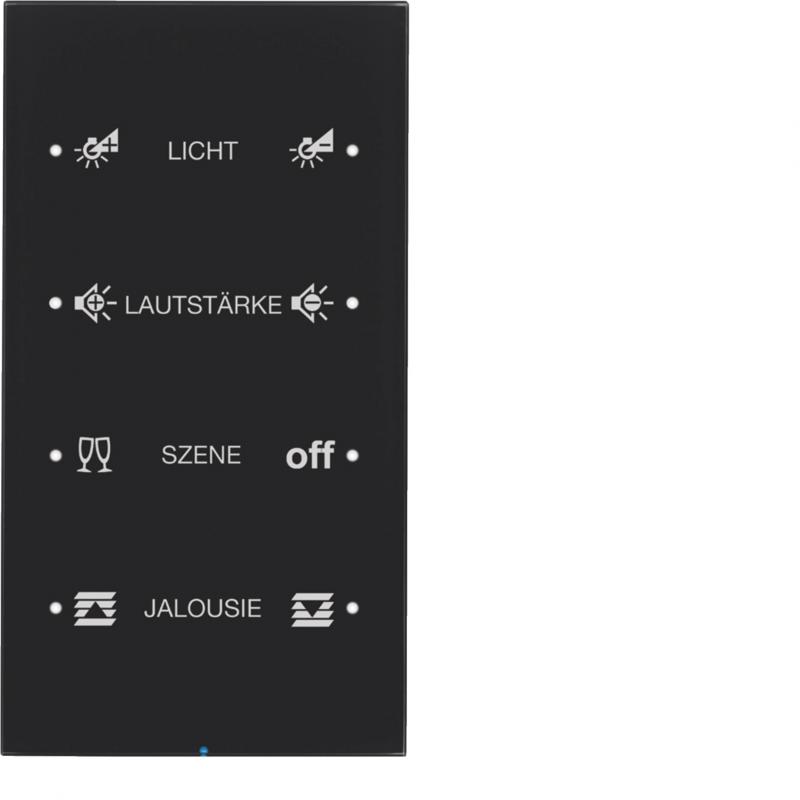Berker 75144155 Touch-Sensor 4f Komf R.3 Glas konfig. sw