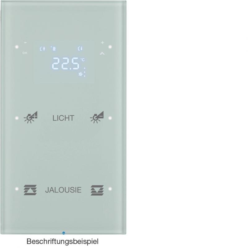 Berker 75642150 Touchsensor 2f m Te.reg R.3 Glas konf pw