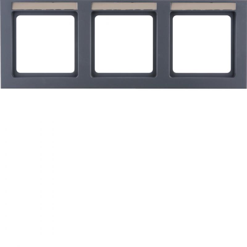 Berker 10236086 Rahmen 3fach waag mit BF Q3 anth