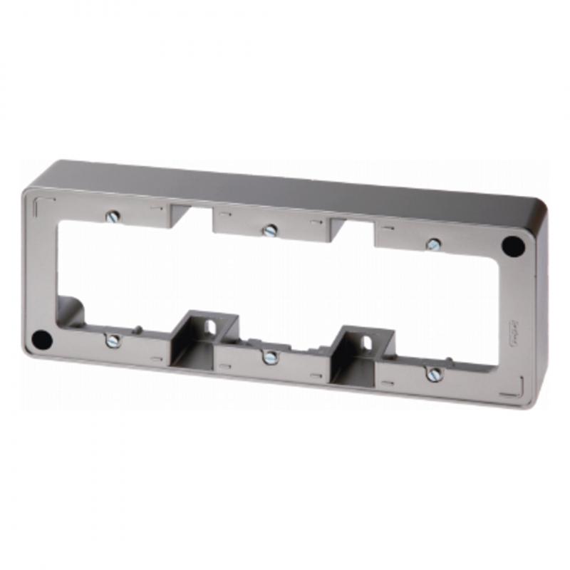 Berker 10316086 Aufputz-Rahmen 3fach anthr. lackiert