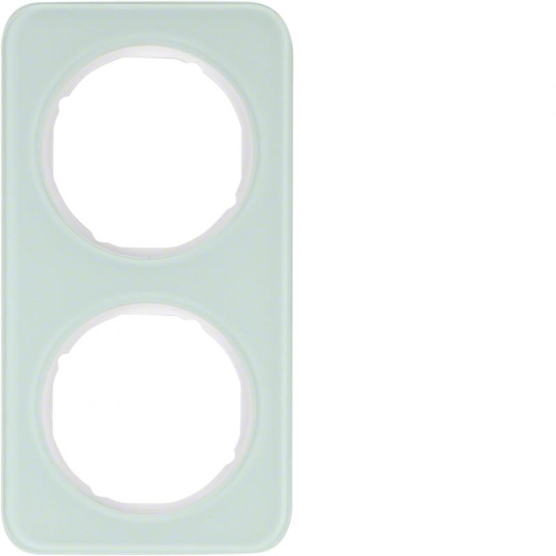 Berker 10122109 Rahmen 2fach R.1 Glas pw