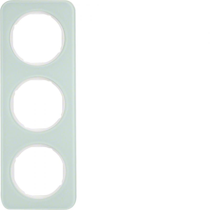 Berker 10132109 Rahmen 3fach R.1 Glas pw