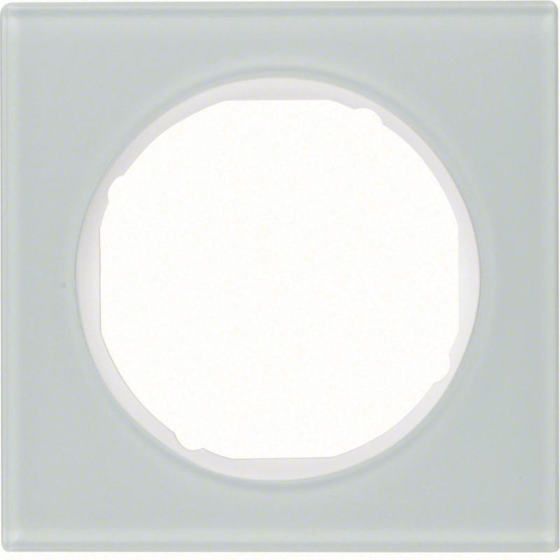 Berker 10112209 Rahmen 1fach R.3 Glas polarweiß
