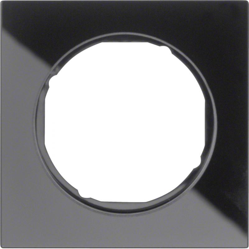 Berker 10112216 Rahmen 1fach R.3 Glas schwarz