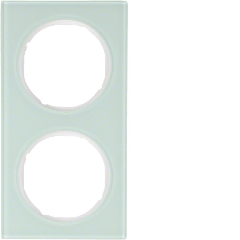 Berker 10122209 Rahmen 2fach R3 Glas pw