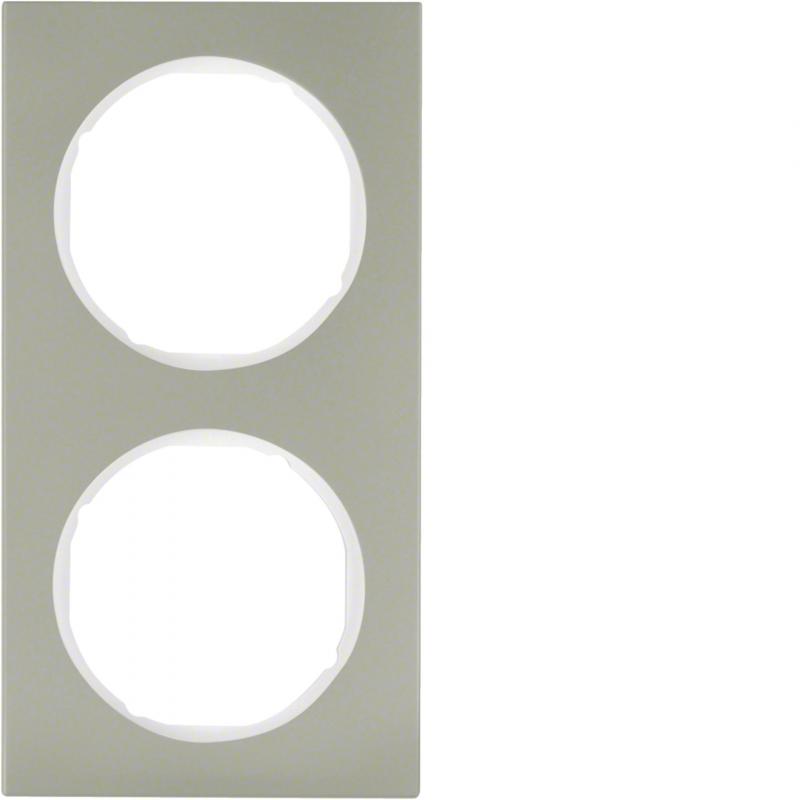 Berker 10122214 Rahmen 2fach R3 E-Stahl pw