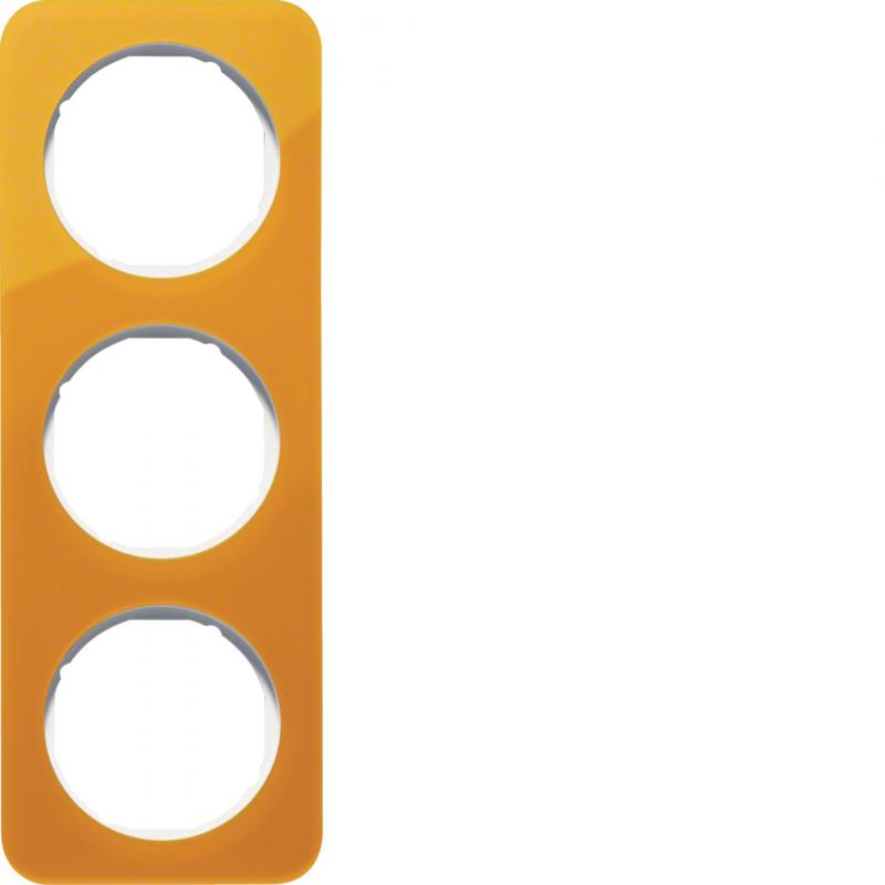 Berker 10132339 Rahmen 3fach R.1 Acryl orange Transl. pw