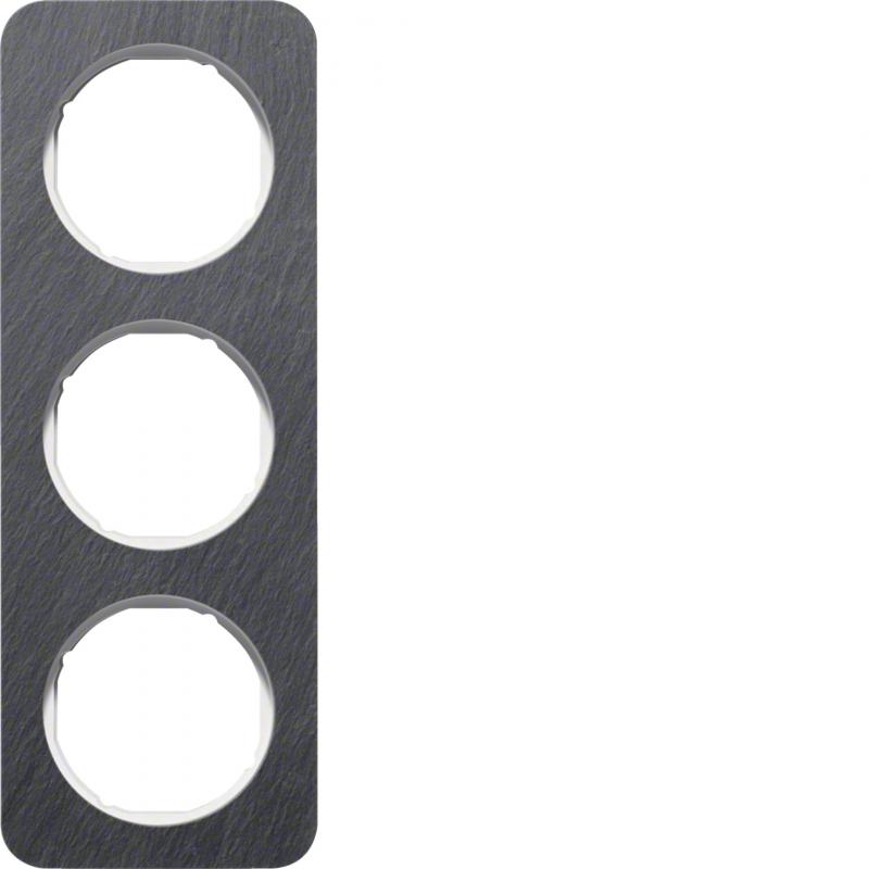 Berker 10132389 Rahmen 3fach R.1 Schiefer pw
