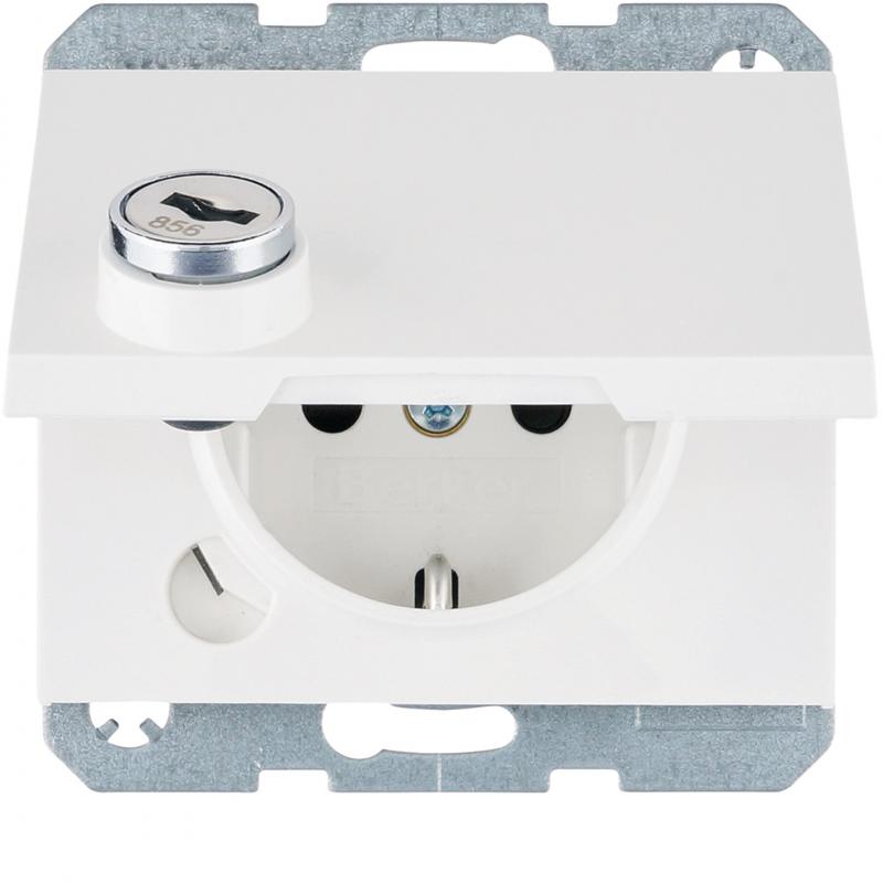 Berker 41637009 Steckdose SCHUKO  m SLK KD SLß K.1 pw gl