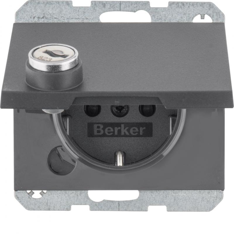 Berker 41637006 Steckdose SCHUKO  m SLK KD SLß K.1 anth