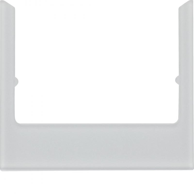 Berker 13196414 Designrahmen eckig Glas alu