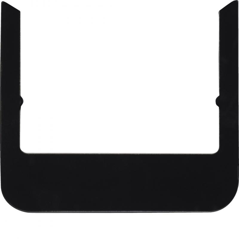 Berker 13192116 Designrahmen rund Glas schwarz