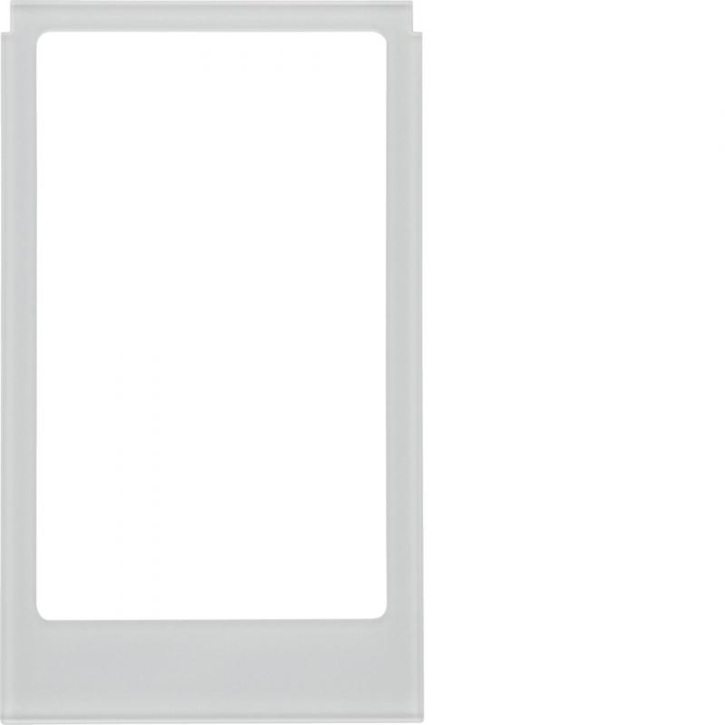 Berker 13206414 Designrahmen eckig große Ausf. Glas Alu