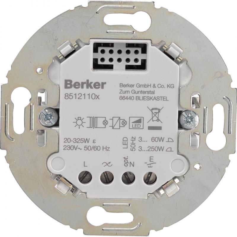 Berker 85121101 Uni. Schalteinsatz 1fach, Trg. Rd