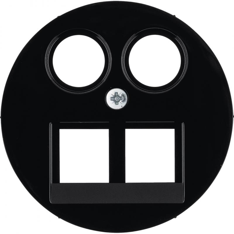Berker 14452045 Zentralstück für 2f UAE TV FM Hw R.x sw